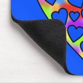 Herz Rainbow and Blue Mousepad (Ecke)
