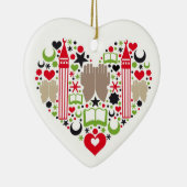 Herz Ramadan Keramikornament (Rechts)