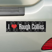 (Herz) raues Collies I Autoaufkleber (Auf Auto)