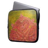 "Herz-Raum-" Laptop-Kasten (gemalt an brennendem Laptopschutzhülle (Vorderseite Links)