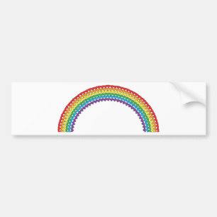 Herz-Regenbogen Autoaufkleber