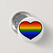 (Herz-) Regenbogenknopf Button (Vorne & Hinten)