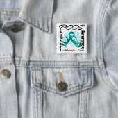 Herz Ribbon - PCOS Bewusstsein Button (Beispiel)