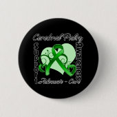 Herz Ribbon - Zerebral Palsy Bewusstsein Button (Vorderseite)