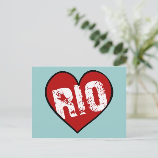 HERZ RIO POSTKARTE (Stehend Vorderseite)