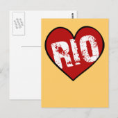 HERZ RIO POSTKARTE (Vorne/Hinten)