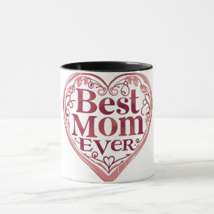 Herz-Rollen-Schrift Beste Mutter Aller Zeiten Mutt Tasse