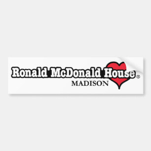 Herz Ronald McDonald Autoaufkleber