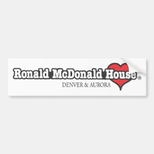 Herz Ronald McDonald Autoaufkleber