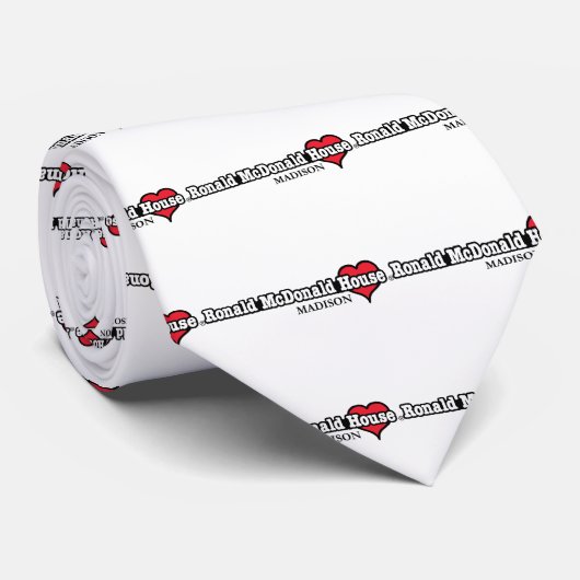 Herz Ronald McDonald Krawatte (Gerollt)