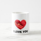 HERZ-ROSE KAFFEETASSE (Mittel)