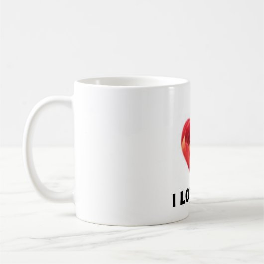 HERZ-ROSE KAFFEETASSE (Links)