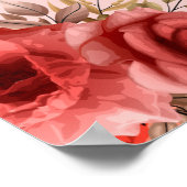 Herz-Rose Poster (Ecke)