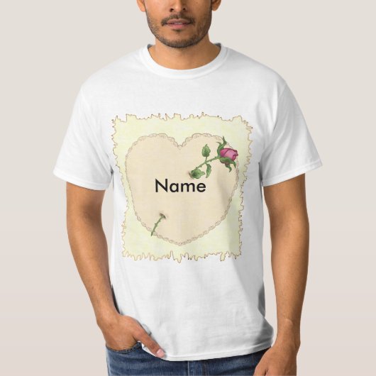 Herz Rose T-Shirts (Vorderseite)