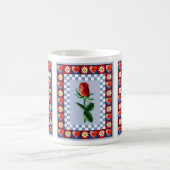 Herz-Rosen-Tasse Kaffeetasse (Mittel)