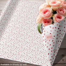 Herz - Rot und Rosa Ombre auf weißen Rolls