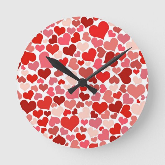 Herz Runde Wanduhr (Vorderseite)