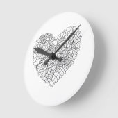 Herz Runde Wanduhr (Winkel)