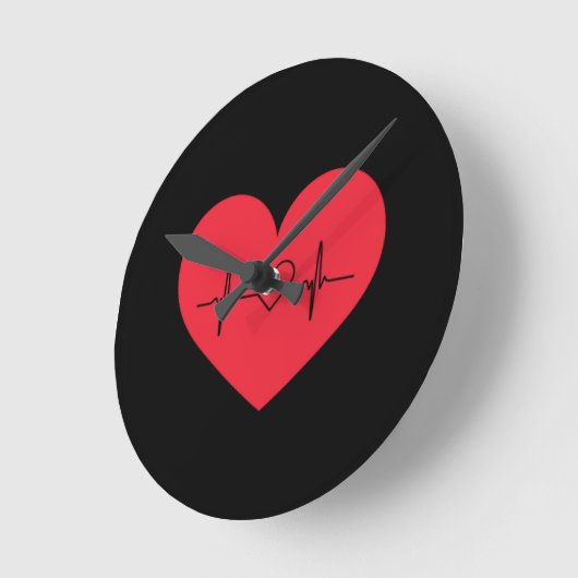 Herz Runde Wanduhr (Winkel)