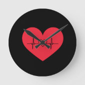 Herz Runde Wanduhr (Vorderseite)
