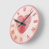 Herz Runde Wanduhr (Winkel)