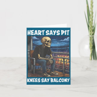 Herz sagt Pit Knie sagen Karte
