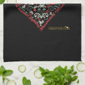 Herz sagt: Stärker Küchentuch (Gefaltet)