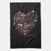 Herz sagt: Stärker Küchentuch (Vertikal)