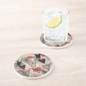 Herz Sandstein Untersetzer (Seite)