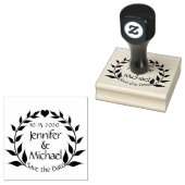 Herz-Save the Date-Briefmarke Gummistempel (Stempel)