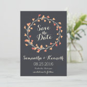 Herz-Save the Date-Karte Save The Date (Stehend Vorderseite)
