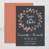 Herz-Save the Date-Karte Save The Date (Vorne/Hinten)