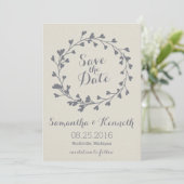 Herz-Save the Date-Karte Save The Date (Stehend Vorderseite)