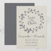 Herz-Save the Date-Karte Save The Date (Vorne/Hinten)