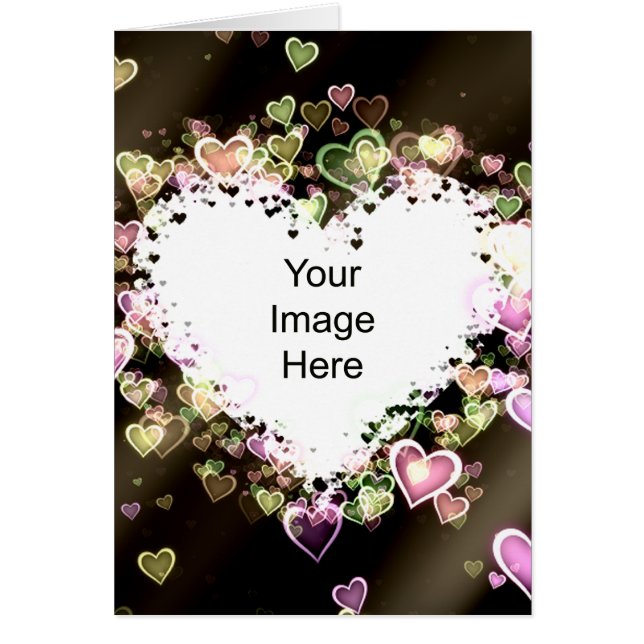 Herz-Schablonen-Karte (Vorne)