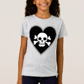 Herz-Schädel T-Shirt (Vorderseite)