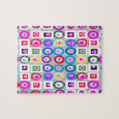 Herz-Schatz-Rosa-Sammlungsgeschenke Puzzle (Horizontal)