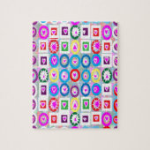 Herz-Schatz-Rosa-Sammlungsgeschenke Puzzle (Vertikal)