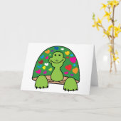 Herz-Schildkröte-Karte Karte (Gelbe Blume)