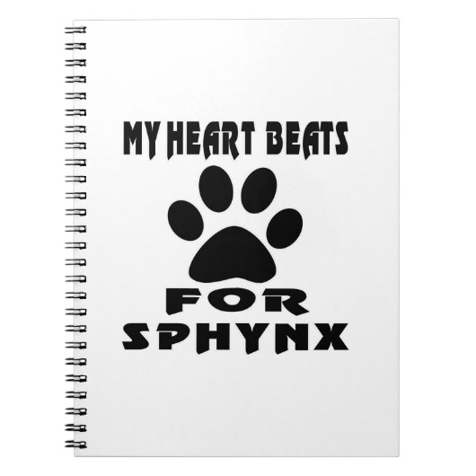 Herz-Schlag für SPHYNX Notizblock (Vorderseite)