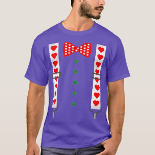 Herz-Schleife-Hosenträger-Kostüm Süßes Valentinsta T-Shirt