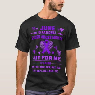 Herz-Schleife Juni ist Nationaler Monat zur Aufklä T-Shirt