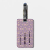 Herz-Schlüssel-Muster Gepäckanhänger (Rückseite vertikal)