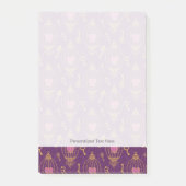 Herz-Schlüssel-Muster Post-it Klebezettel (Vorderseite)