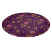 Herz-Schlüssel-Muster Schneidebrett (Ecke)