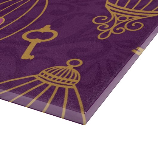 Herz-Schlüssel-Muster Schneidebrett (Ecke)