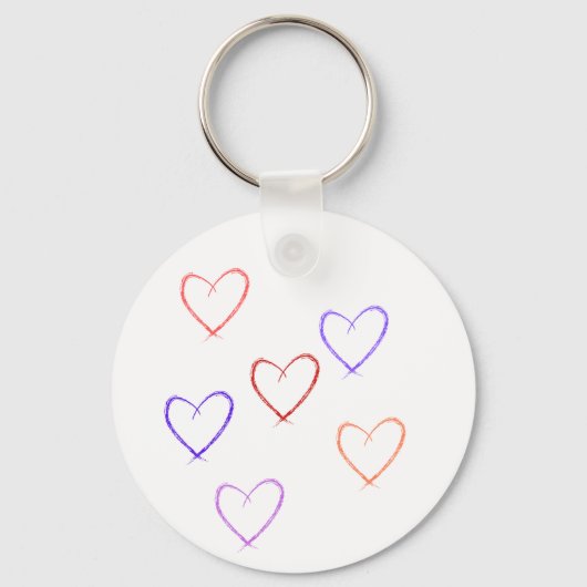 Herz-Schlüsselanhänger Schlüsselanhänger (Vorderseite)
