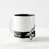 Herz-SchlüsselTasse Zweifarbige Tasse (Vorderseite Links)