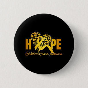 Herz Schmetterling Hoffnung auf Heilung Kinderkreb Button