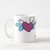 Herz-Schmetterling Kaffeetasse (Links)